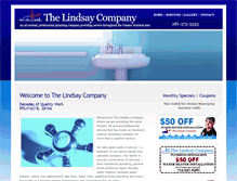 Tablet Screenshot of lindsayplumbing.com